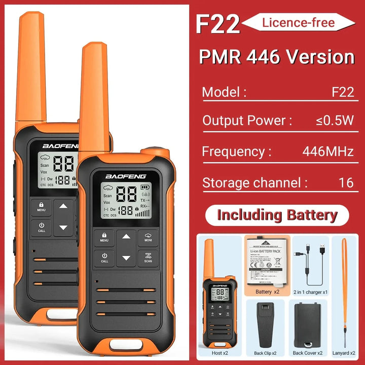 VegaComm 5KM Walkie Talkie Set