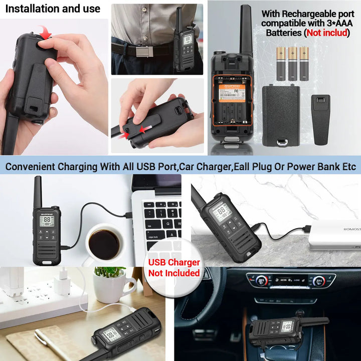 VegaComm 5KM Walkie Talkie Set