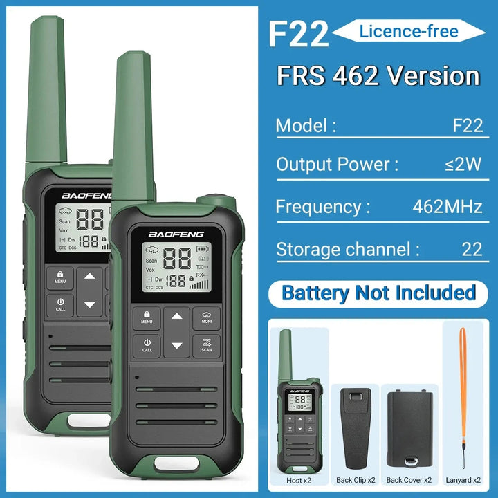 VegaComm 5KM Walkie Talkie Set