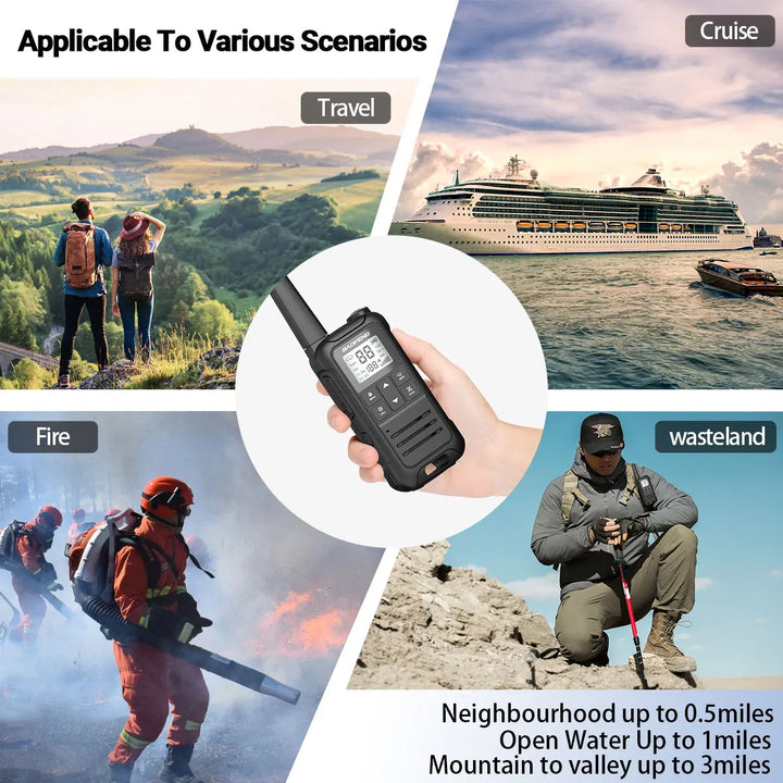 VegaComm 5KM Walkie Talkie Set