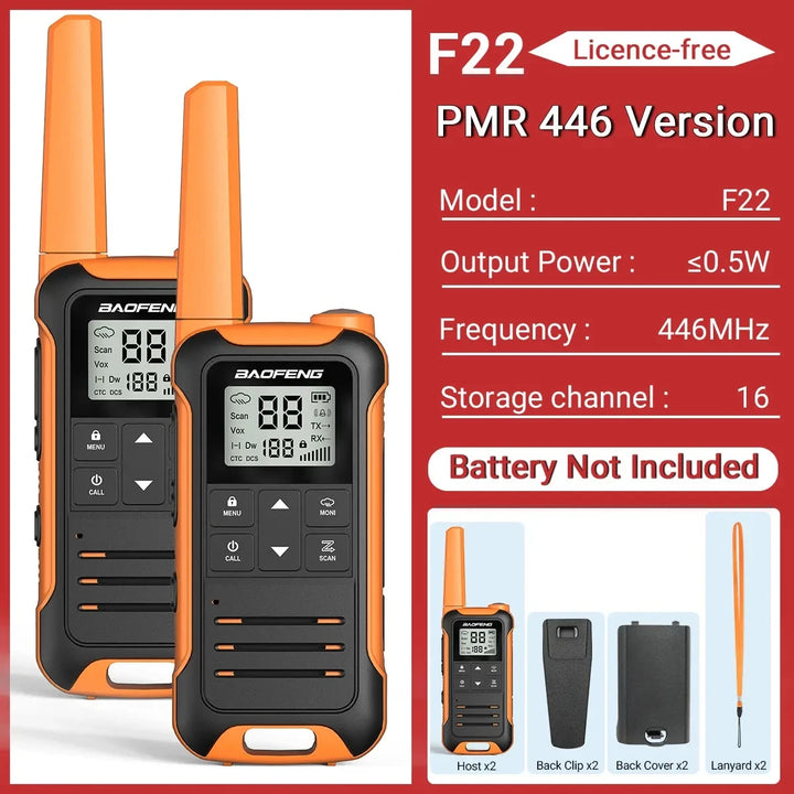 VegaComm 5KM Walkie Talkie Set