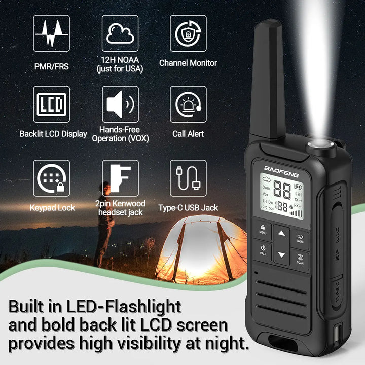 VegaComm 5KM Walkie Talkie Set