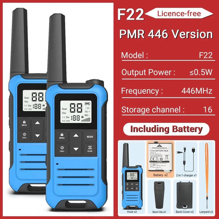 VegaComm 5KM Walkie Talkie Set
