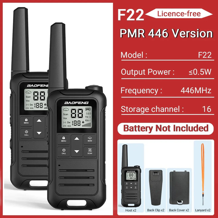 VegaComm 5KM Walkie Talkie Set