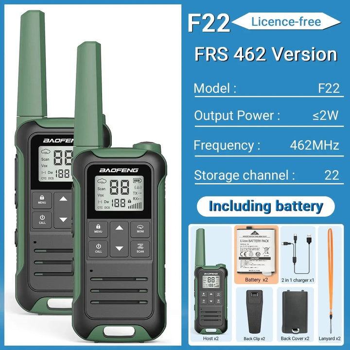 VegaComm 5KM Walkie Talkie Set